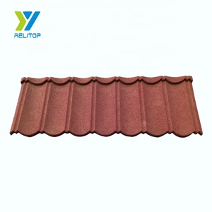 Lamiere per <span class=keywords><strong>Tetti</strong></span> in Alluminio Zincato, Materiali di Copertura, Tegole in Acciaio Rivestite in Pietra per Ghana, Tipi Classici - Product Image 3