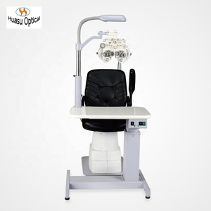 Set Tavolo Combinato per Optometria, Unità Poltrona Oftalmica per Negozio di Ottica, Attrezzatura per Esame Oculistico per Stanze Piccole o Confinate - Product Image 1
