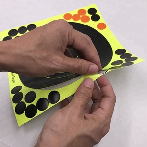 8" <strong>Shooting</strong> Targets Adhesive Splatter Reactive Glow Targets 280 Patches - Product Image 5