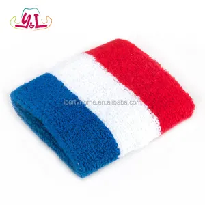 Personalizado 4 de Julio Patriot Muñequera Sweatband Fiesta patriótica Favores Decoraciones