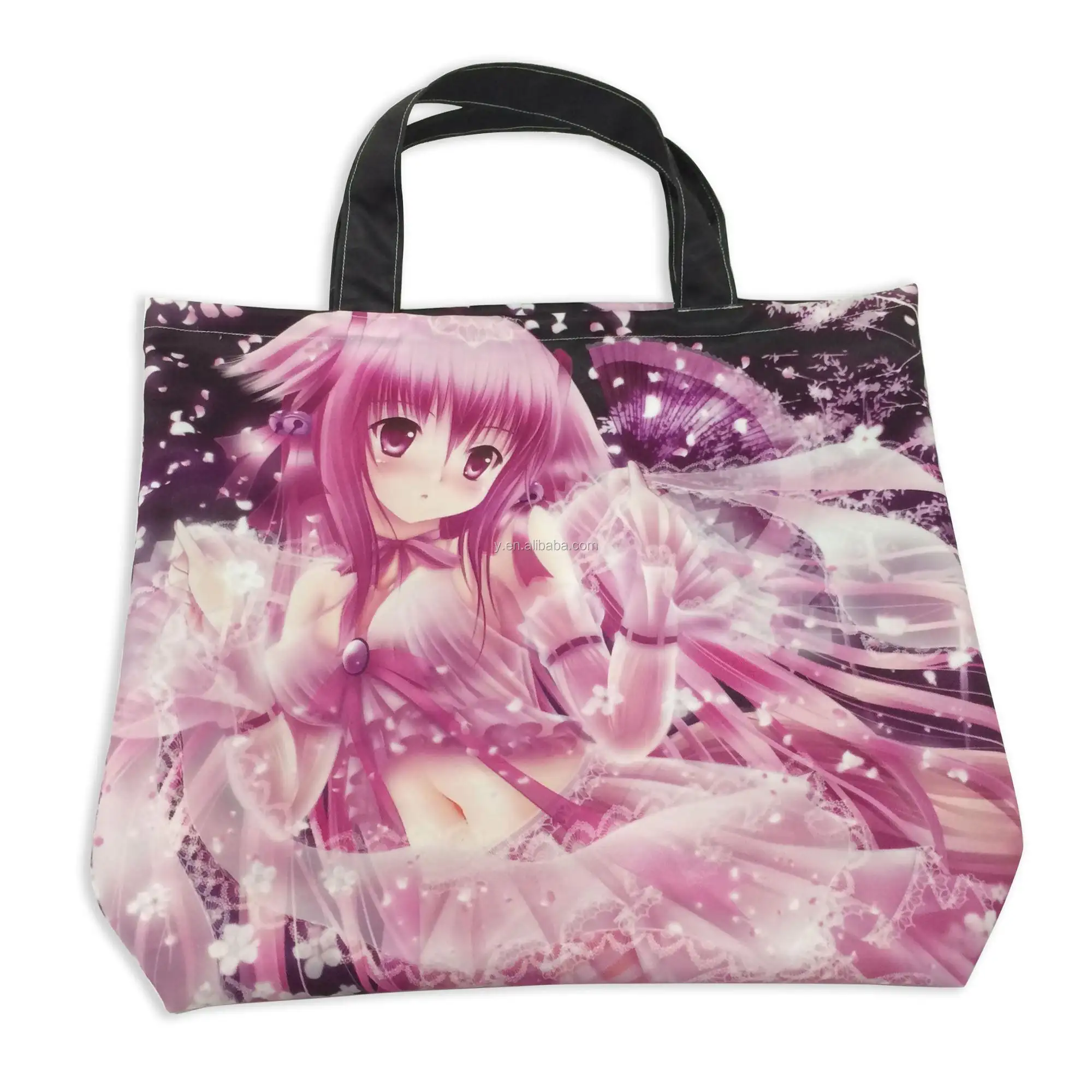 Yeni ürünler en çok satan özel baskılı Anime alışveriş çantası olmayan dokuma parti iyilik çantası