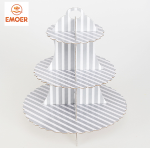 Espositore <span class=keywords><strong>per</strong></span> Torte a 3 Livelli, Rotondo, Pieghevole, Ecologico, in Plastica, <span class=keywords><strong>Fai</strong></span>-<span class=keywords><strong>da</strong></span>-<span class=keywords><strong>Te</strong></span> <span class=keywords><strong>per</strong></span> Feste - Product Image 3