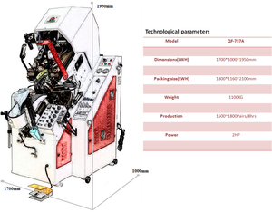 QIFENG QF-737A Macchina Idraulica Automatica per Montaggio Punta <span class=keywords><strong>Scarpe</strong></span>, Macchina per Calzature per Sneakers e <span class=keywords><strong>Scarpe</strong></span> in Pelle - Product Image 2