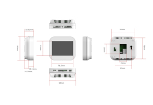 24V beyaz Alexa dijital akıllı Wifi oda termostatı
