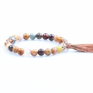 Perlas pulseras para los hombres con bolas de plata de la borla pulseras y brazalete pulseras de las mujeres - Product Image 4