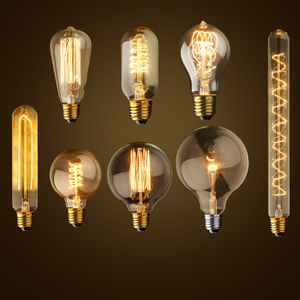 Ampoules Edison de style <span class=keywords><strong>vintage</strong></span>, forme de <span class=keywords><strong>tube</strong></span> T45, filament, 40 W, verre ambré, <span class=keywords><strong>ampoule</strong></span> Edison - Product Image 6