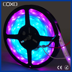 60 leds SMD 5050 RGB programable Color ideal 6803 IC llevó la luz de tira - Product Image 1