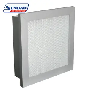 Aluminum Mini-Pleated Particulate HEPA Air Filters With Flange