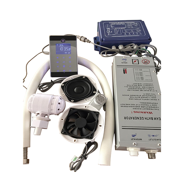 Современная душевая кабина, генераторная панель, паровой контроллер