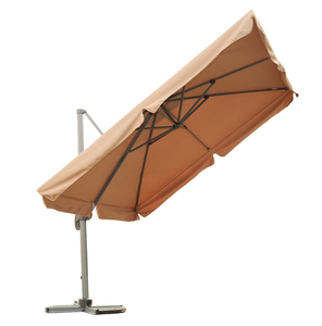 Sombrilla grande cuadrada de alta calidad, 3m x 3m, poste lateral, doble, de aluminio - Product Image 2