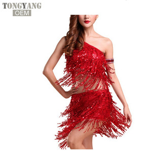 Tongyang mới Khiêu Vũ Khiêu Vũ ăn mặc Samba trang phục cho phụ nữ rìa sexy Salsa Dresses tắt Vai <span class=keywords><strong>Latin</strong></span> OEM nhảy múa Ăn mặc - Product Image 2