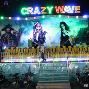 <span class=keywords><strong>Prix</strong></span> usine personnalisé mobile d'attractions jeux 18 sièges vague fou remorque monté fête foraine manèges à vendre - Product Image 2
