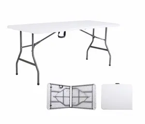Mobilier de Table pliable, meubles d'extérieur, 6 pieds - Product Image 1
