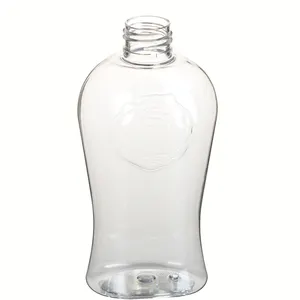 Garrafas vazias de plástico transparente bpa sem 220 ml 7oz, shampoo criativo para animais de estimação, garrafas de loção corporal, pacote de cuidados com a pele