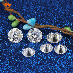 Piedras de moissanita de corte brillante, probador de diamante de paso, color blanco Super D, 7,5mm, venta al por mayor