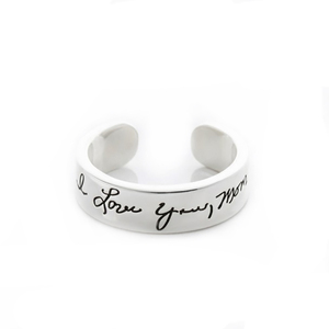 Venta al por mayor grabado anillo de oro nombre diseños personalizados anillo personalizado nombre - Product Image 3