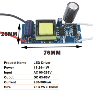 1-36 W <span class=keywords><strong>LED</strong></span> Driver Ingresso AC90-265V Trasformatori di Illuminazione di Alimentazione Built-In Costante 300mA di Corrente <span class=keywords><strong>per</strong></span> DIY HA CONDOTTO Le Lampade - Product Image 5