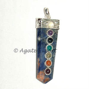 Classic Style Sodalite <b>Chakra</b> Pendant Fashion Healing Stone <b>Jewelry</b> - Product Image 1