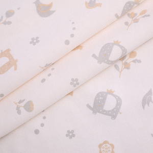 Offre Spéciale 100% coton Tissu À Tricoter Imprimé Peigné Tissu Interlock En Coton Pour Le printemps Et l'été Bébé Vêtements D'escalade - Product Image 4