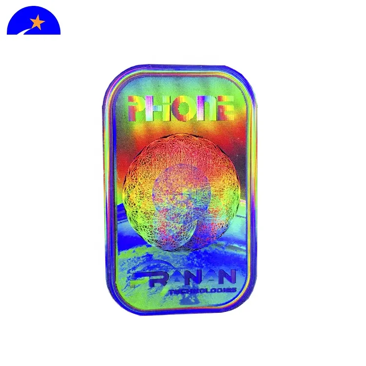 3D hologram sticker for HP toner cartridge package with HP logo