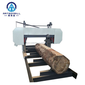 Eléctrica banda de madera vio, sierra de cinta, horizontal aserradero - Product Image 1