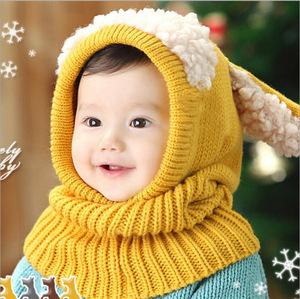 <span class=keywords><strong>Amazon</strong></span> hot selling cute cashmere Crochet baby hat with Stock - Product Image 1