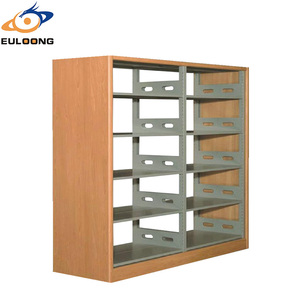 Meubles de <span class=keywords><strong>bibliothèque</strong></span> <span class=keywords><strong>en</strong></span> <span class=keywords><strong>bois</strong></span>, <span class=keywords><strong>étagère</strong></span> à livres <span class=keywords><strong>en</strong></span> métal double face avec protection, avec prix - Product Image 4