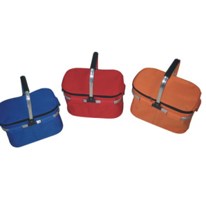 Panier pliable <span class=keywords><strong>en</strong></span> tissu polyester, panier pliable <span class=keywords><strong>en</strong></span> aluminium, panier isotherme pour pique-nique, panier de courses, sac de pique-nique - Product Image 2
