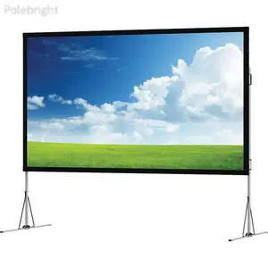 Rear Projection Projector Screen 200 Inch 4:3 Fast Fold Projector Screen Matt White Outdoor/Indoor