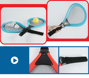 Bán Sỉ Bộ Đồ Chơi Bằng Nhựa 2 Quả Bóng Vợt Bãi Biển Bộ Vợt Cầu Lông Mềm Nhẹ Vợt Thể Thao Ngoài Trời Vui Nhộn Mới Cho Trẻ Em - Product Image 3