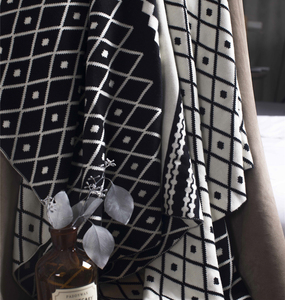 Chăn Ném Dệt Kim 100% Cotton Dày Dặn Cho Người Lớn Dệt Vải Jacquard Trang Trí Nhà XL Sô Pha Mềm Mại Siêu Ấm Áp - Product Image 6