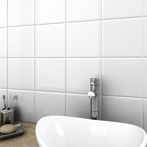 <span class=keywords><strong>10x10</strong></span>/20x20 design del bagno finitura opaca bianco di ceramica pavimento e muro di piastrelle - Product Image 5