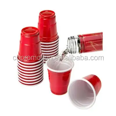 2 Ounce Mini Red Cup Shot Kính Dùng Một Lần Ly Nhựa