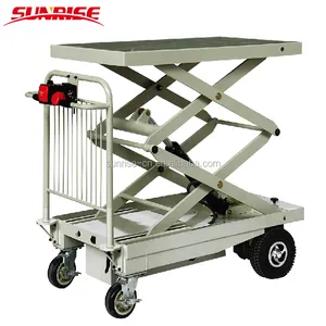 Factory Manufacture Electric Trolley Hand Truck Electric Platform Cart With Fence For Material Handling Roll Container 5~8km/h