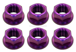 OEM Anodisé Titane Bride écrous pour <span class=keywords><strong>Moto</strong></span> - Product Image 5