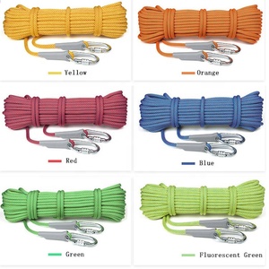 Örgülü 6mm/8mm/10mm/10.5mm/11mm/12mm/14mm/16mm/18mm <span class=keywords><strong>Polyester</strong></span> tırmanma halatlar 1/4in/5/16in boyut seçenekleri dayanıklı <span class=keywords><strong>PET</strong></span> malzeme - Product Image 6
