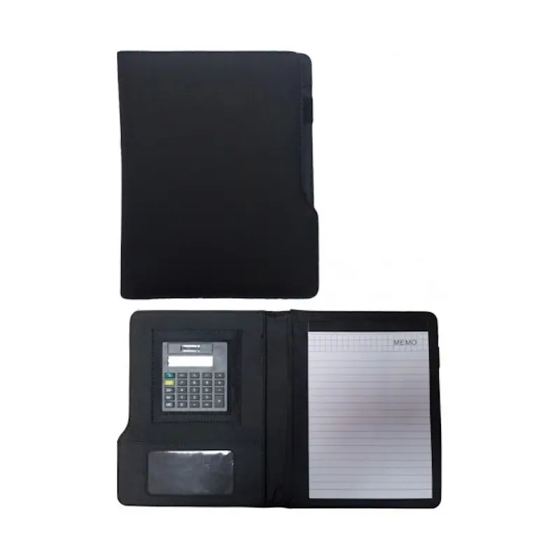 Promotion Gift Item Custom High Quality a4 leather Portfolio folder