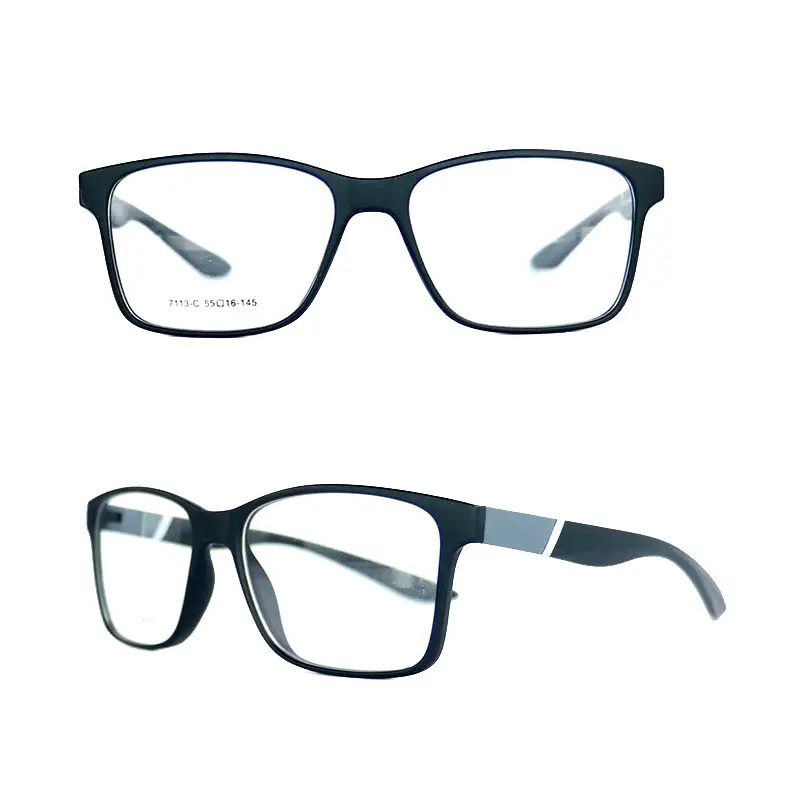 מלאי מוכן אופנה אופטית משקפי ספורט tr90 משקפיים מסגרת לגבר
