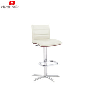 square <strong>Replacement</strong> <strong>Seats</strong> Swivel Rustic Nine Check Stick Adjustable <strong>bar</strong> <strong>Stool</strong> in Cream PU - Product Image 4