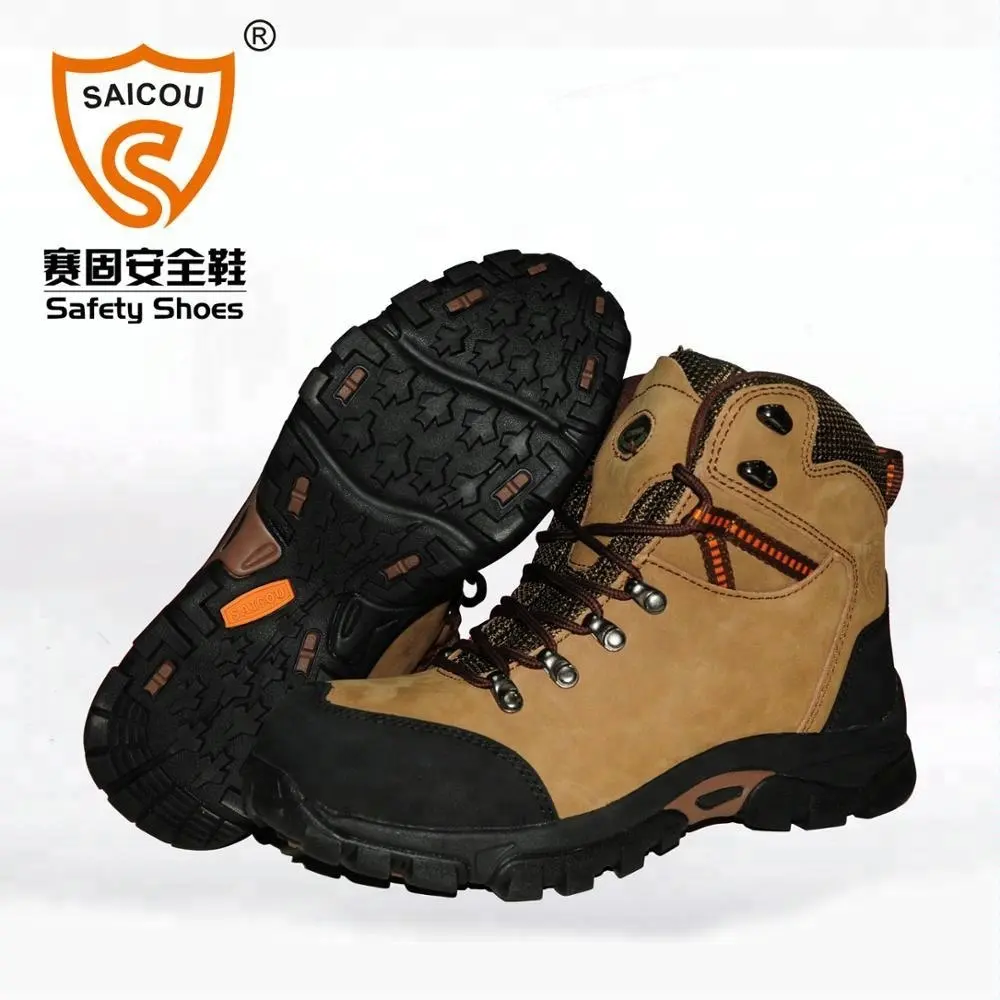 Nubuk leder Bergbau Stiefel Bergbau Sicherheits stiefel sc-2218