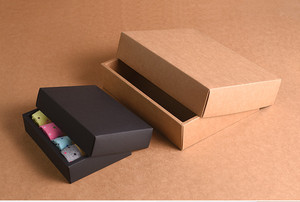 Bán Buôn Quà Tặng Hình Chữ Nhật Trượt Tùy Chỉnh Có Thể Gập Lại Cốc Cà Phê Hộp Giấy Kraft Có Ngăn Kéo Đóng Gói Sinh Thái - Product Image 4