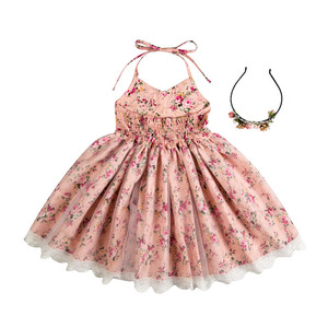 2025 Linda <span class=keywords><strong>boutique</strong></span> al por mayor bebé vestido de San Valentín niña ropa de fiesta occidental vintage vestidos de niña de las flores - Product Image 3