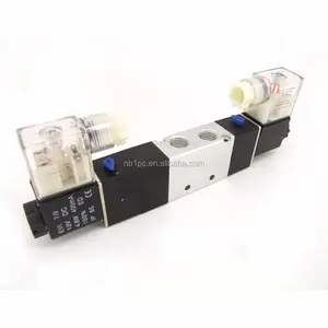 5 Way 3 Position Airtac Double Coils Pneumatic Air Solenoid Valve 4V230E-08