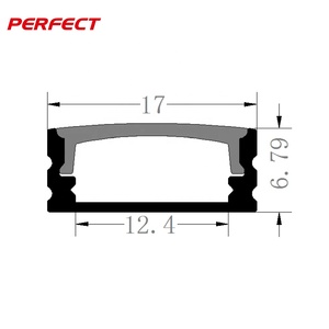 Profilo in alluminio a led da 12 <span class=keywords><strong>mm</strong></span> con coperchio diffusore latteo alloggiamento striscia profilo led - Product Image 2