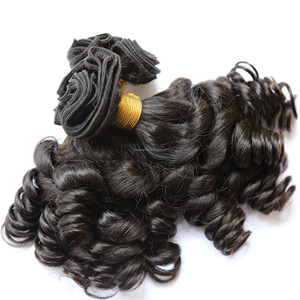 Brasiliano Capelli Ricci Funmi Onda Pacchi Dei Capelli 100% Umani di Remy di Estensione Dei Capelli - Product Image 4