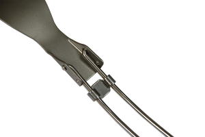 Ensemble de couverts pliables en titane sablé, style américain, légers, écologiques, portables pour le camping et la randonnée en extérieur - Product Image 3