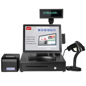 Windows OS 三菱所有在一个 pc pos 触摸屏 POS 终端