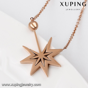 Collar <span class=keywords><strong>de</strong></span> varita mágica necklace-00256-xuping, joyería <span class=keywords><strong>joven</strong></span>, oro rosa - Product Image 2