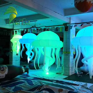 Hermosos globos de medusas de aire intermitentes de Color, iluminación LED, medusas inflables para decoraciones de fiesta nocturna - Product Image 3
