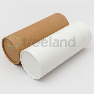 Brown white kraft paper <strong>coffee</strong> cardboard <strong>tube</strong> packaging biodegradable recycled  black based - Product Image 3